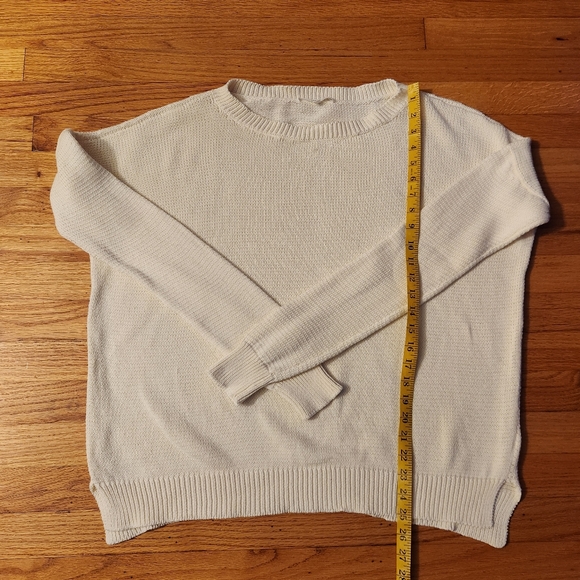 Emerson Fry Carolyn Sweater - Ivory Organic Cotton Size Medium - Picture 6 of 11